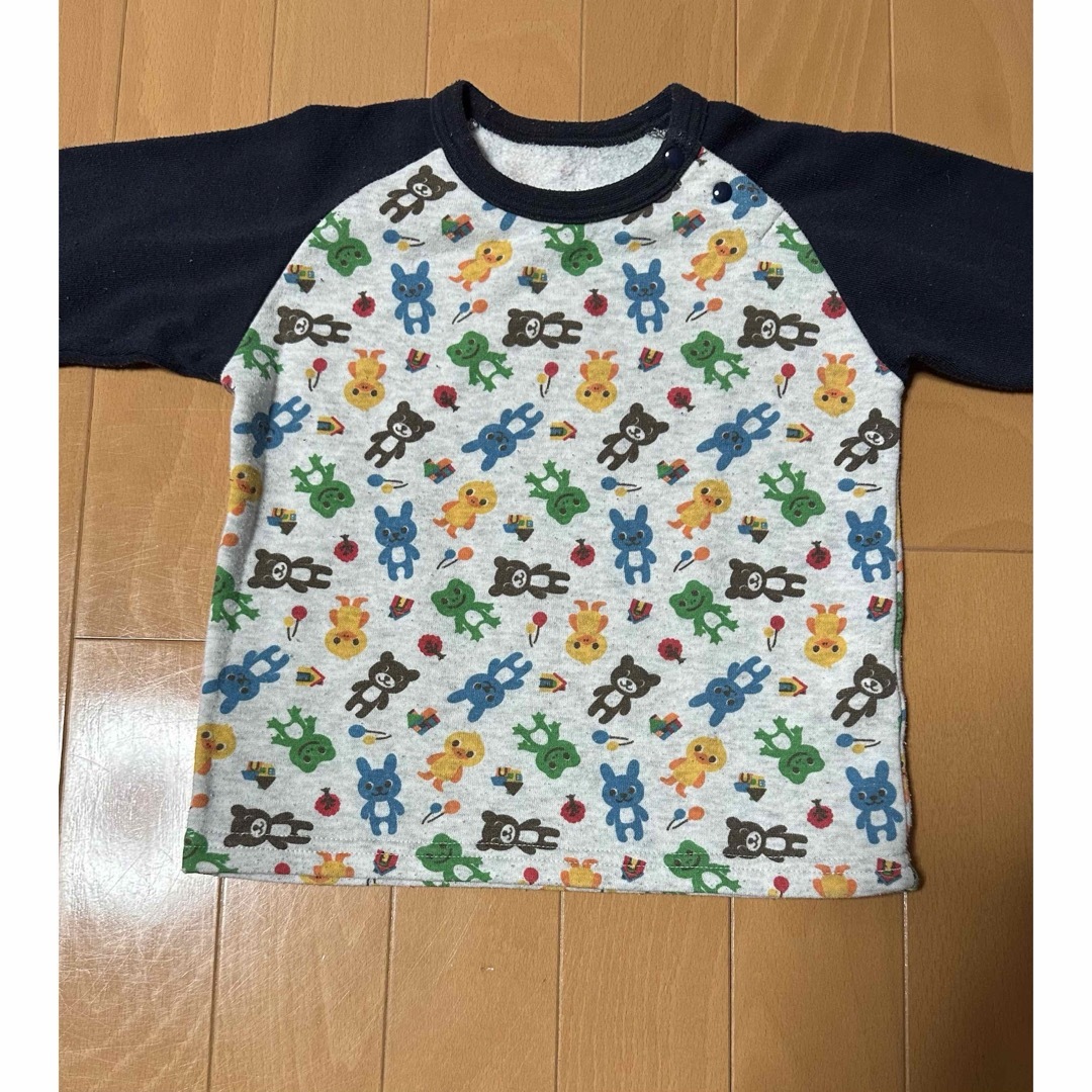 西松屋(ニシマツヤ)の西松屋　動物柄 パジャマ　90cm キッズ/ベビー/マタニティのキッズ服男の子用(90cm~)(パジャマ)の商品写真