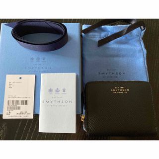 スマイソン(Smythson)の【こう様専用・新品】SMYTHSON（スマイソン）ジップウォレット（財布）(折り財布)