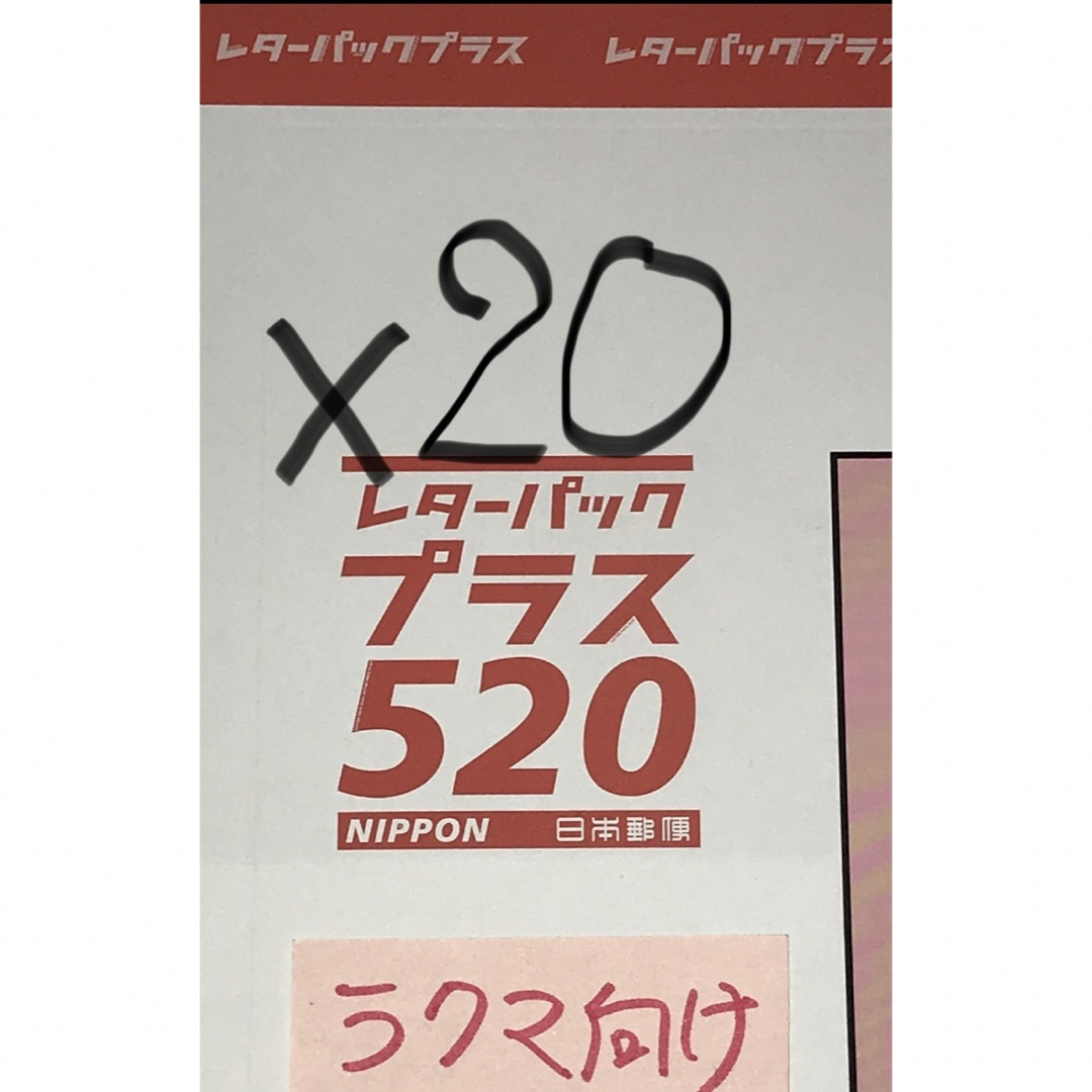 レターパックプラス20枚 折って発送 B レターパックプラス20枚 折って発送 B
