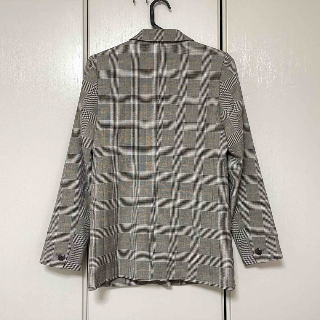 グレンチェック　テーラードジャケット S~M レディースのジャケット/アウター(テーラードジャケット)の商品写真