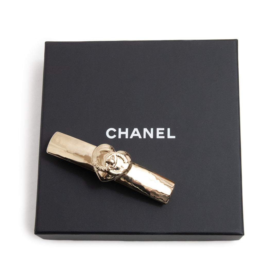 ☆新品☆未使用☆【CHANEL】シャネル ヘアクリップ ロゴマーク ゴールド-