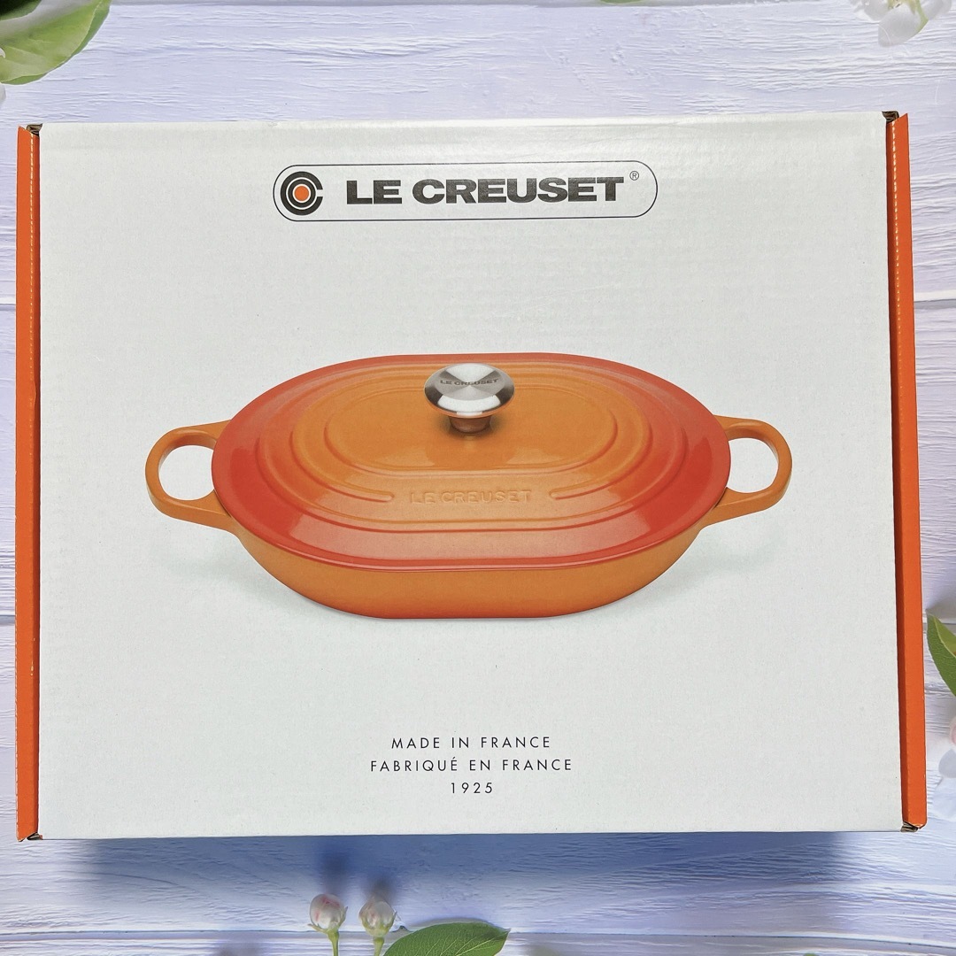 LE CREUSET(ルクルーゼ)の♡ルクルーゼ　オブロング　マルミット　ガナッシュ　31cm チョコレート　茶色 インテリア/住まい/日用品のキッチン/食器(調理道具/製菓道具)の商品写真