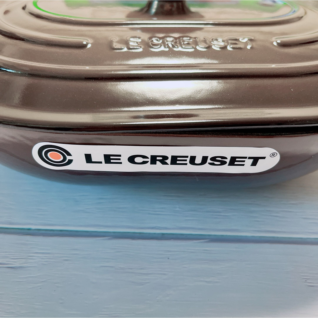 LE CREUSET(ルクルーゼ)の♡ルクルーゼ　オブロング　マルミット　ガナッシュ　31cm チョコレート　茶色 インテリア/住まい/日用品のキッチン/食器(調理道具/製菓道具)の商品写真