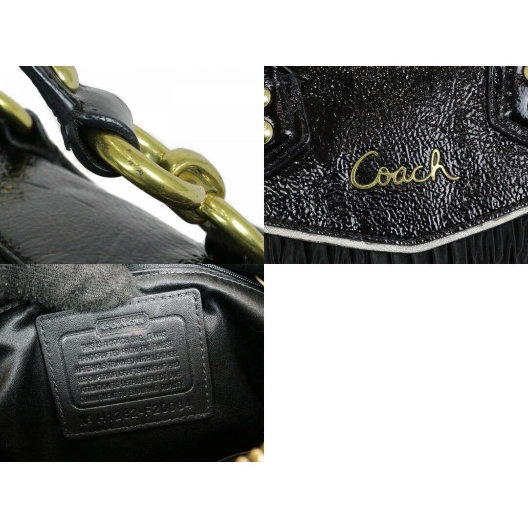 COACH(コーチ)のCOACH　コーチ　2WAYバッグ　F20084　ハンドバッグ　ショルダーバッグ　ブラック　ゴールド金具　シンプル　レディース　ギフト　プレゼント包装可【中古】松前R56号店 レディースのバッグ(メッセンジャーバッグ)の商品写真