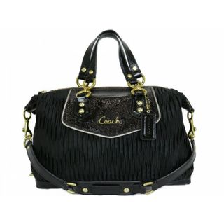 コーチ(COACH)のCOACH　コーチ　2WAYバッグ　F20084　ハンドバッグ　ショルダーバッグ　ブラック　ゴールド金具　シンプル　レディース　ギフト　プレゼント包装可【中古】松前R56号店(メッセンジャーバッグ)