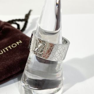 ルイヴィトン(LOUIS VUITTON)の正規品 ルイヴィトン リング 指輪 シャンゼリゼ シルバー 保存袋付 15号(リング(指輪))