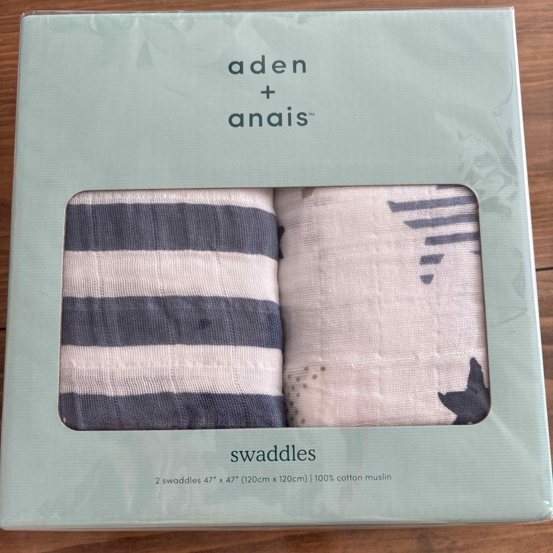 aden+anais(エイデンアンドアネイ)のaden+anais swaddles 2枚組 キッズ/ベビー/マタニティのこども用ファッション小物(おくるみ/ブランケット)の商品写真