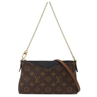 ルイヴィトン(LOUIS VUITTON)のルイ ヴィトン LOUIS VUITTON バッグ モノグラム レディース ブランド ハンドバッグ ショルダーバッグ 2way パラス クラッチ ノワール M41639 チェーンバッグ ブラウン コンパクト ミニバッグ 【中古】(ハンドバッグ)