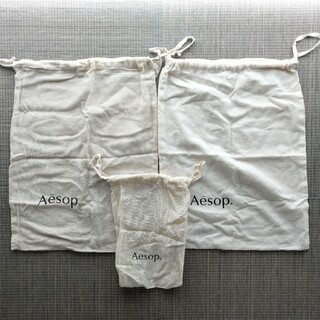 イソップ(Aesop)のAesop 巾着袋 3枚セット(ショップ袋)