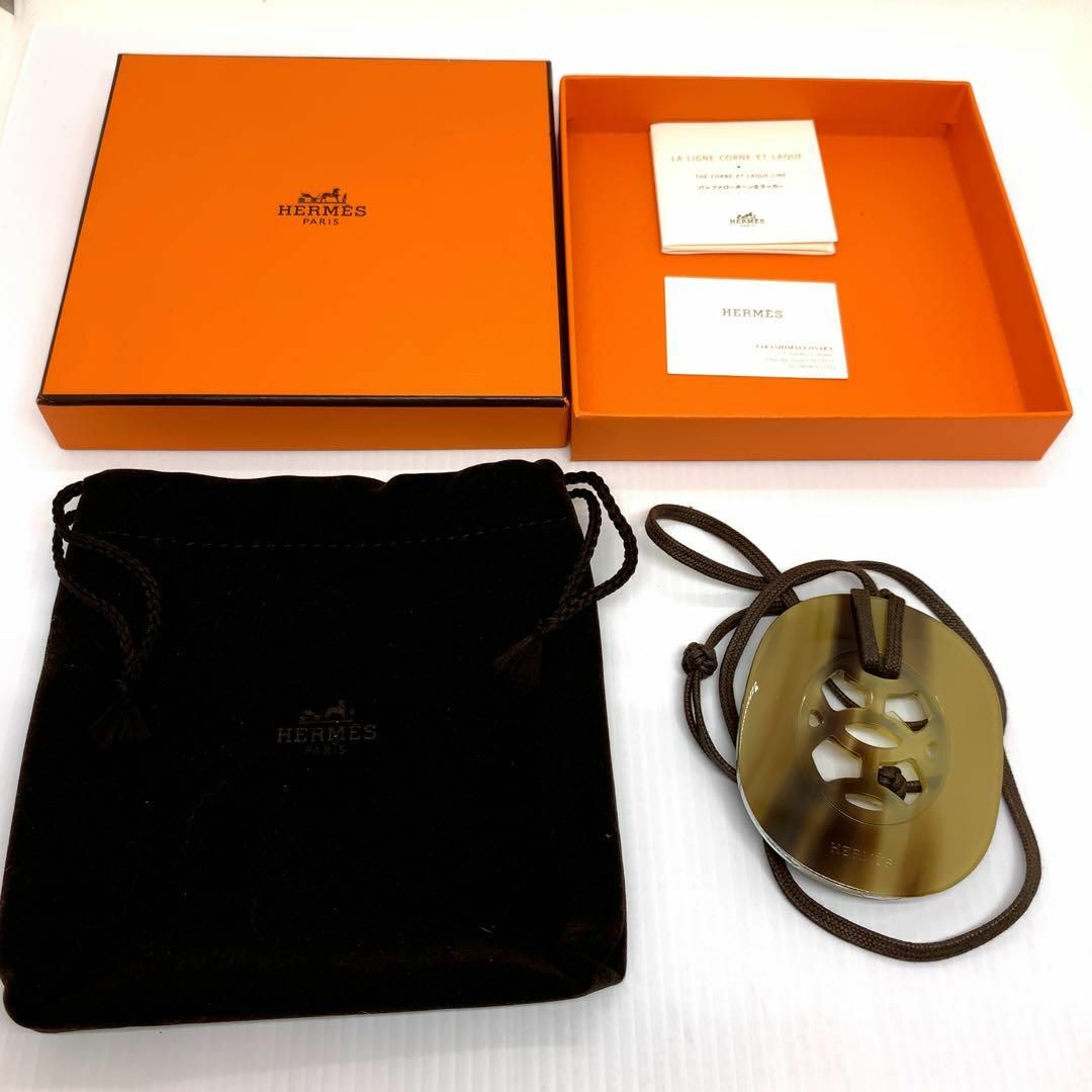 Hermes(エルメス)の☆良品☆エルメス リフトGM バッファローホーン ネックレス #0264s20. レディースのアクセサリー(ネックレス)の商品写真