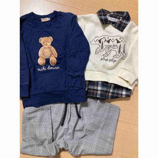 ミキハウス(mikihouse)のミキハウス　100 トレーナー　ベア　スリップスラップ　セーター　シャツ　パンツ(Tシャツ/カットソー)