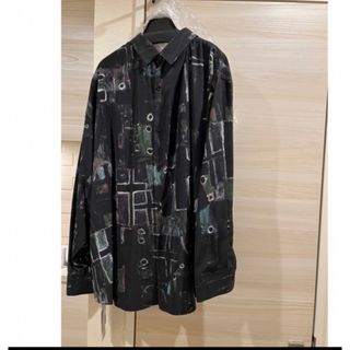 ラッドミュージシャン(LAD MUSICIAN)の BACK-FRONT SHIRT 44サイズ　Green 新品(シャツ)