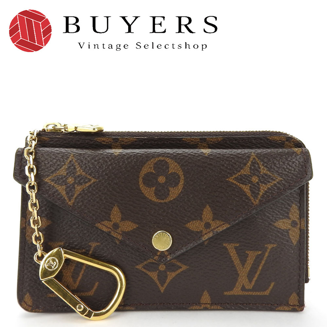 LOUIS VUITTON(ルイヴィトン)の【中古】 ルイ・ヴィトン カードケース ポルト カルト・レクト ヴェルソ M69431 モノグラムキャンバス ブラウン ブラック ゴールド金具 小物 コインケース レディース 女性 LOUIS VUITTON レディースのファッション小物(パスケース/IDカードホルダー)の商品写真