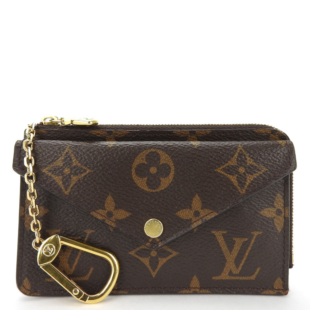 LOUIS VUITTON(ルイヴィトン)の【中古】 ルイ・ヴィトン カードケース ポルト カルト・レクト ヴェルソ M69431 モノグラムキャンバス ブラウン ブラック ゴールド金具 小物 コインケース レディース 女性 LOUIS VUITTON レディースのファッション小物(パスケース/IDカードホルダー)の商品写真