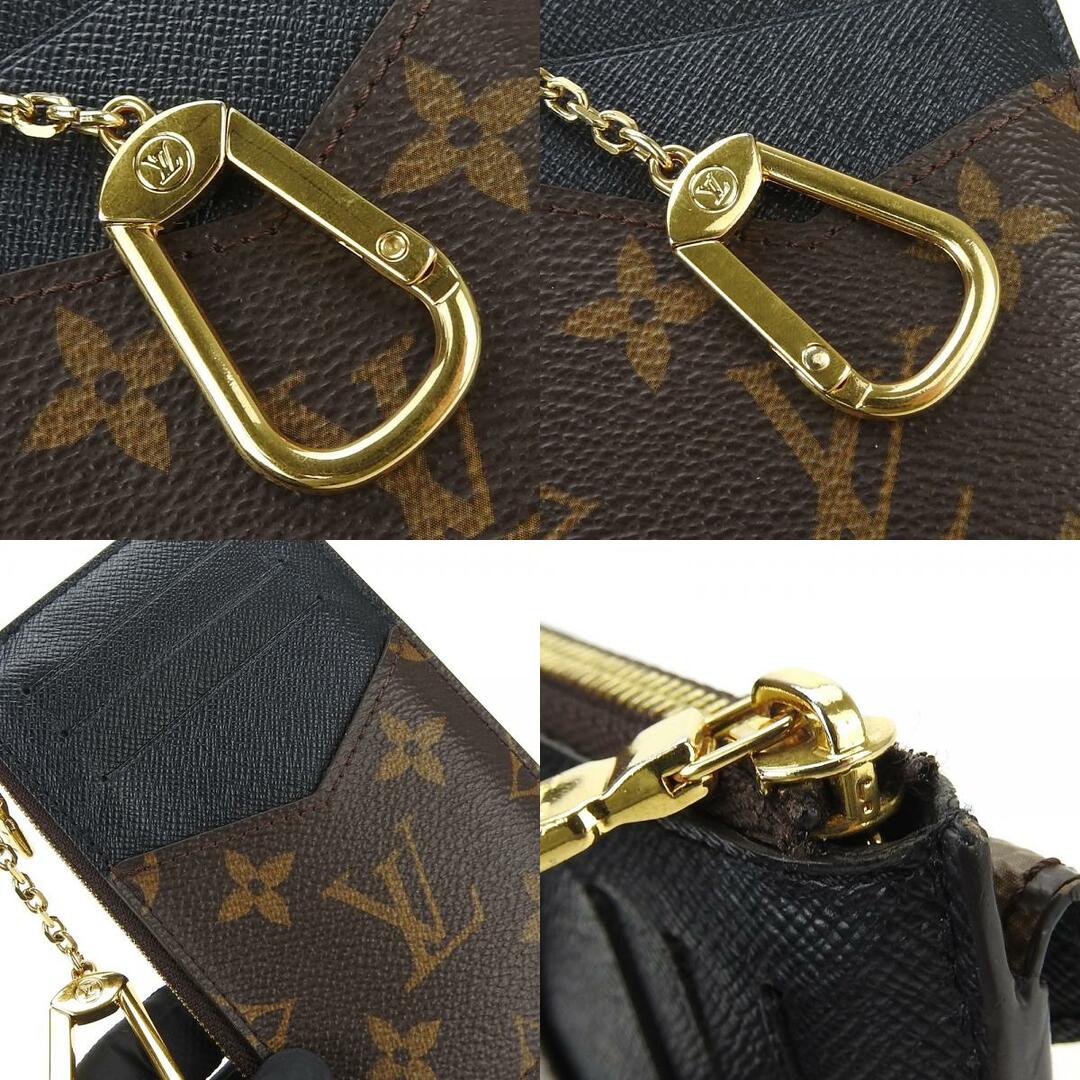 LOUIS VUITTON(ルイヴィトン)の【中古】 ルイ・ヴィトン カードケース ポルト カルト・レクト ヴェルソ M69431 モノグラムキャンバス ブラウン ブラック ゴールド金具 小物 コインケース レディース 女性 LOUIS VUITTON レディースのファッション小物(パスケース/IDカードホルダー)の商品写真