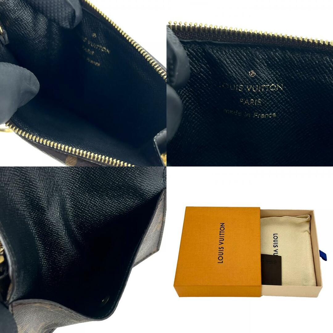 LOUIS VUITTON(ルイヴィトン)の【中古】 ルイ・ヴィトン カードケース ポルト カルト・レクト ヴェルソ M69431 モノグラムキャンバス ブラウン ブラック ゴールド金具 小物 コインケース レディース 女性 LOUIS VUITTON レディースのファッション小物(パスケース/IDカードホルダー)の商品写真