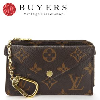 ルイヴィトン(LOUIS VUITTON)の【中古】 ルイ・ヴィトン カードケース ポルト カルト・レクト ヴェルソ M69431 モノグラムキャンバス ブラウン ブラック ゴールド金具 小物 コインケース レディース 女性 LOUIS VUITTON(パスケース/IDカードホルダー)