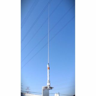 【送料無料】MVコンパクト・軽量！ヘリカルホイップアンテナ25～30MHz（銀）(車外アクセサリ)