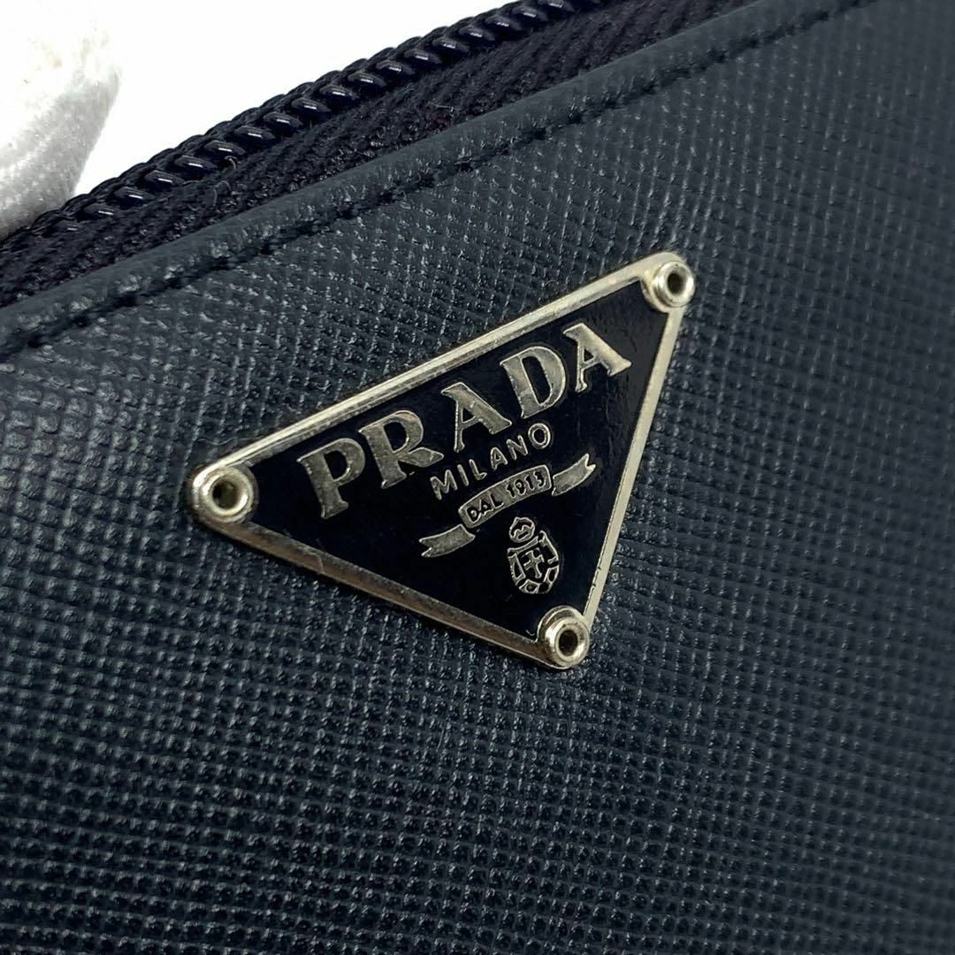 PRADA(プラダ)の☆良品☆PRADA サフィアーノレザー ネイビー コインケース#0276s94 レディースのファッション小物(コインケース)の商品写真