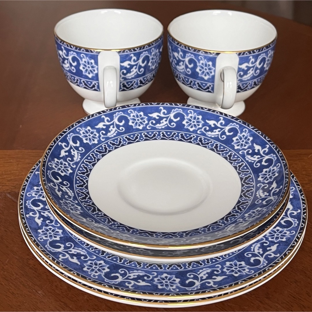 WEDGWOOD(ウェッジウッド)の【希少品】ウェッジウッド★ボカラ★トリオ　ペア インテリア/住まい/日用品のキッチン/食器(食器)の商品写真