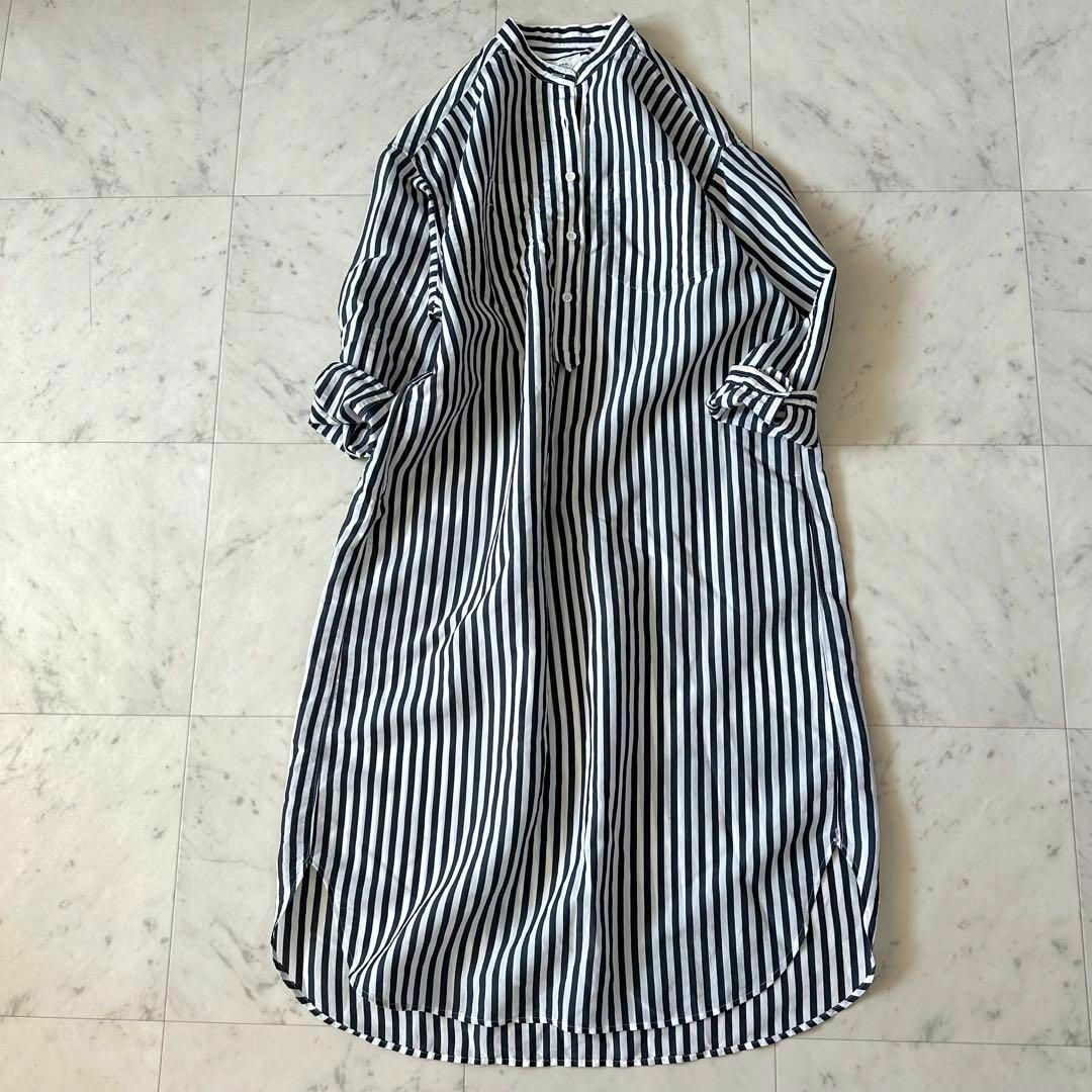 美品♪イエナ STRIPE BOUNCE シャツワンピース ロングシャツワンピ | フリマアプリ ラクマ