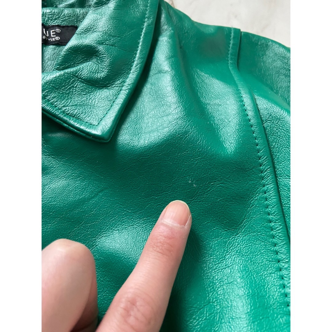VINTAGE - vintage 90s エメラルドグリーン ショート丈 短丈 VINTAGE - vintage 90s エメラルドグリーン ショート丈 短丈
