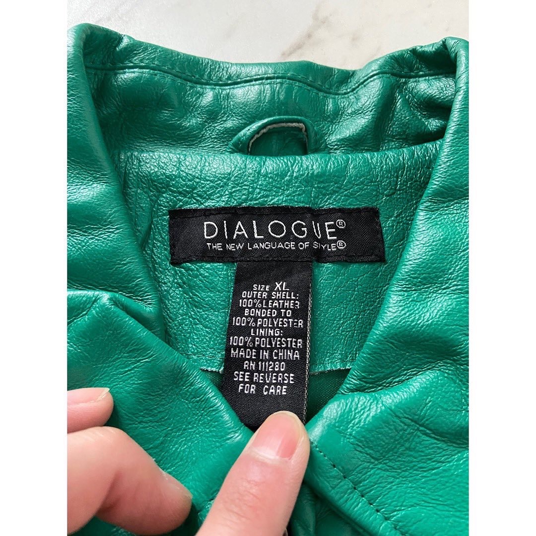 VINTAGE - vintage 90s エメラルドグリーン ショート丈 短丈 VINTAGE - vintage 90s エメラルドグリーン ショート丈 短丈
