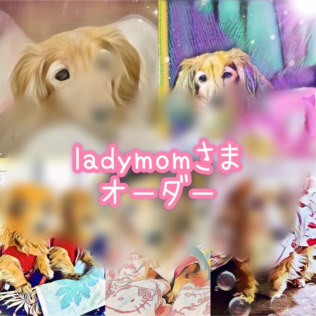 【ladymomさま】イラスト風カード ハンドメイドのインテリア/家具(アート/写真)の商品写真