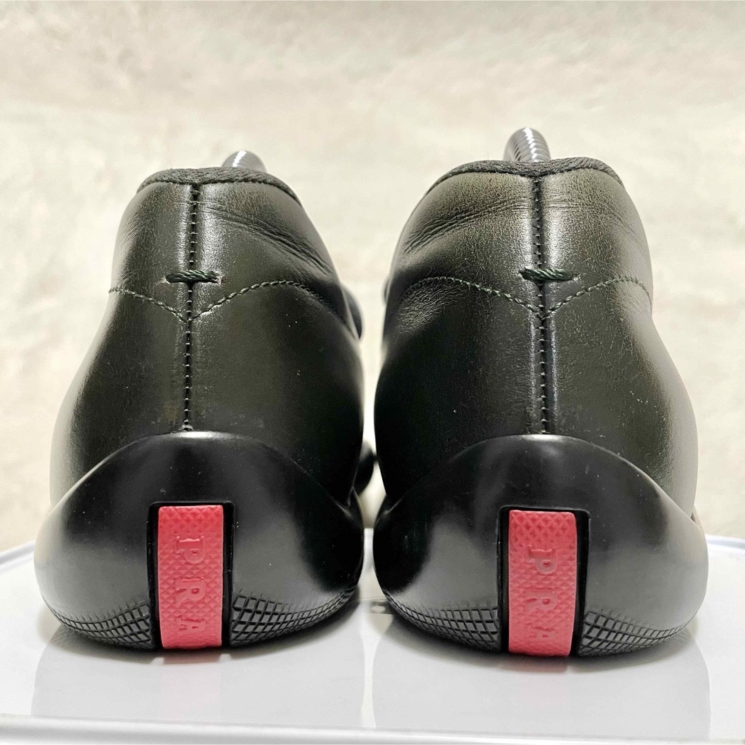 収納袋付 PRADA プラダスポーツ レザー スリッポン 36