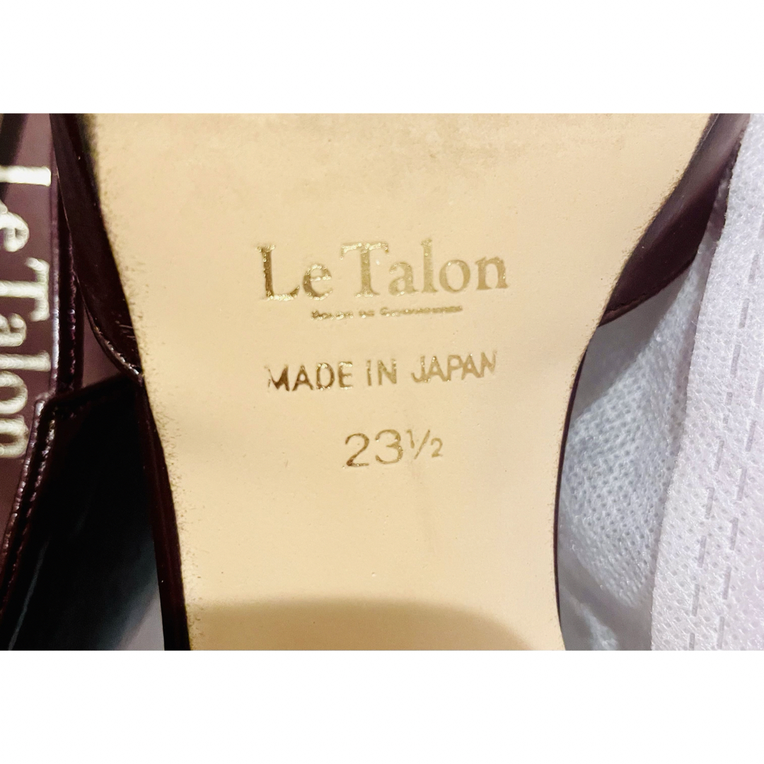 Le Talon(ルタロン)のLe Talonサンダル　23.5cm ルタロン　ローヒール　ボルドー レディースの靴/シューズ(サンダル)の商品写真