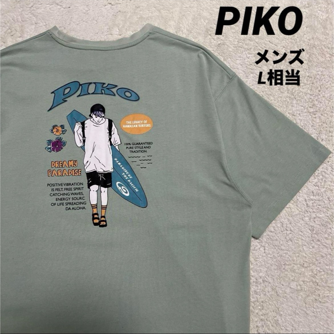 PIKO(ピコ)のPIKO    ピコ　半袖Tシャツ　刺繍　メンズ L相当 メンズのトップス(Tシャツ/カットソー(半袖/袖なし))の商品写真