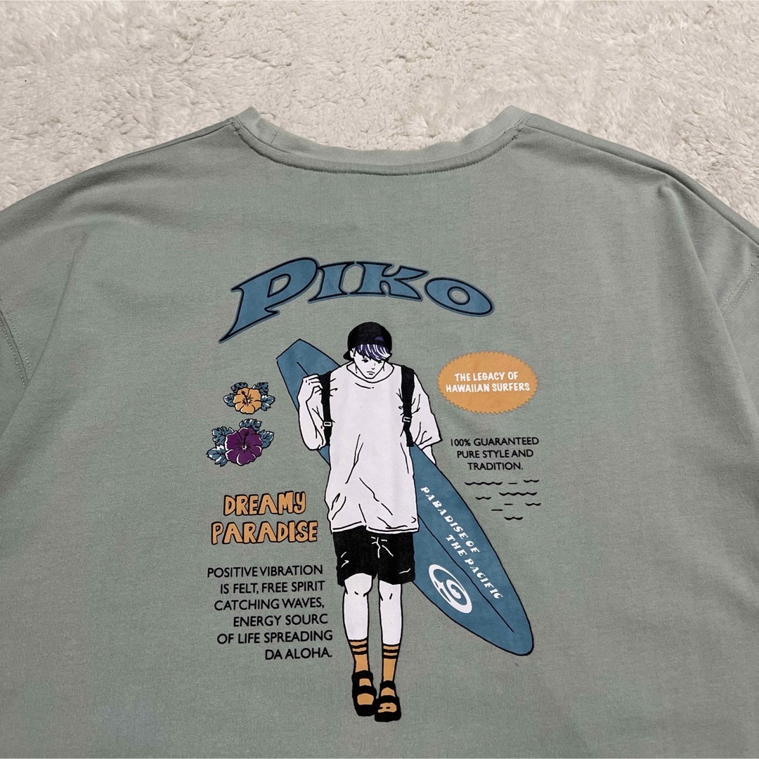 PIKO(ピコ)のPIKO    ピコ　半袖Tシャツ　刺繍　メンズ L相当 メンズのトップス(Tシャツ/カットソー(半袖/袖なし))の商品写真