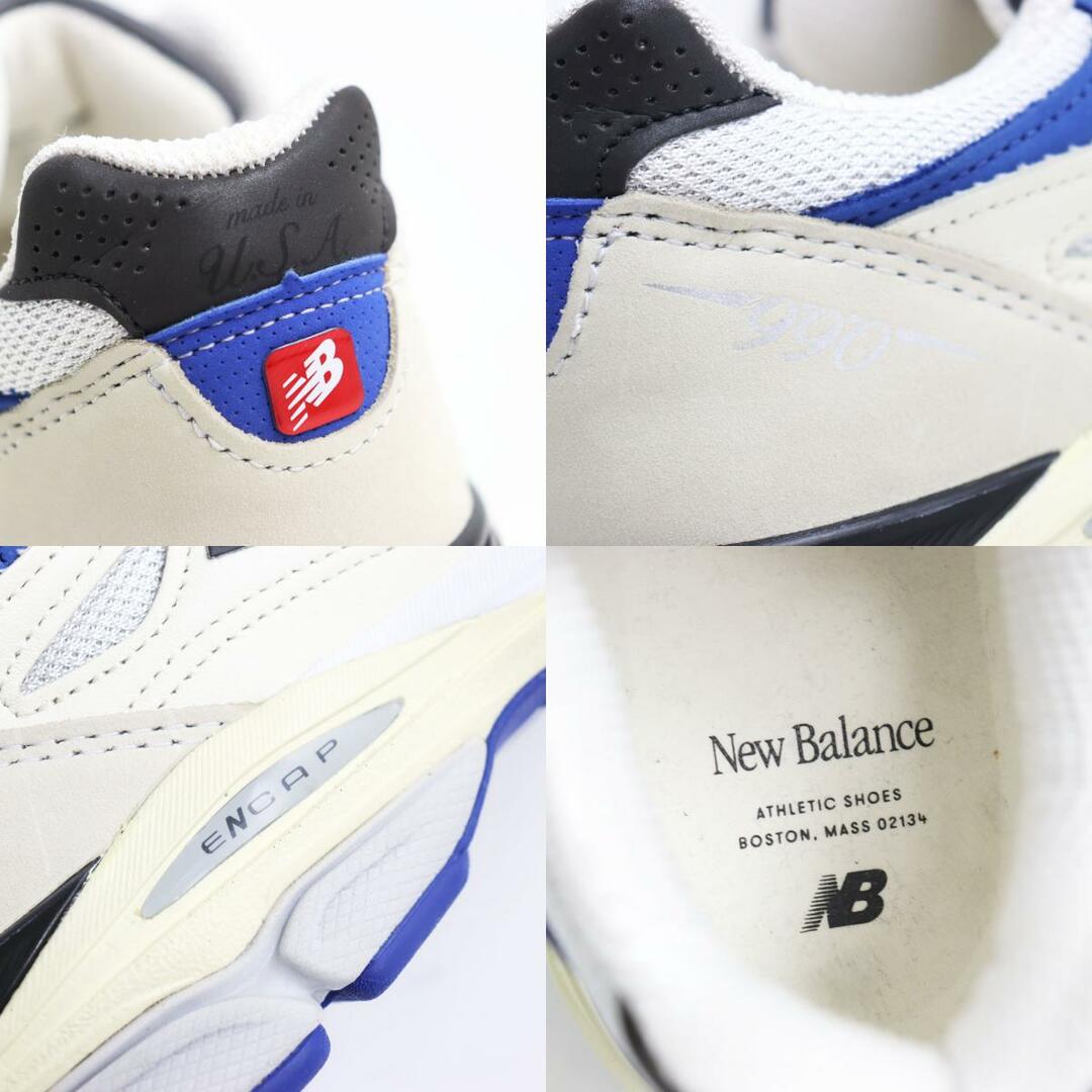 New Balance(ニューバランス)の未使用品 NEW BALANCE ニューバランス M990WB3 TEDDY SANTIS Ndurance/Nデュランス ENCAP/エンキャップ レザー使い  スニーカー マルチカラー 28 箱付き USA製 メンズ 定価35,000円 メンズの靴/シューズ(スニーカー)の商品写真