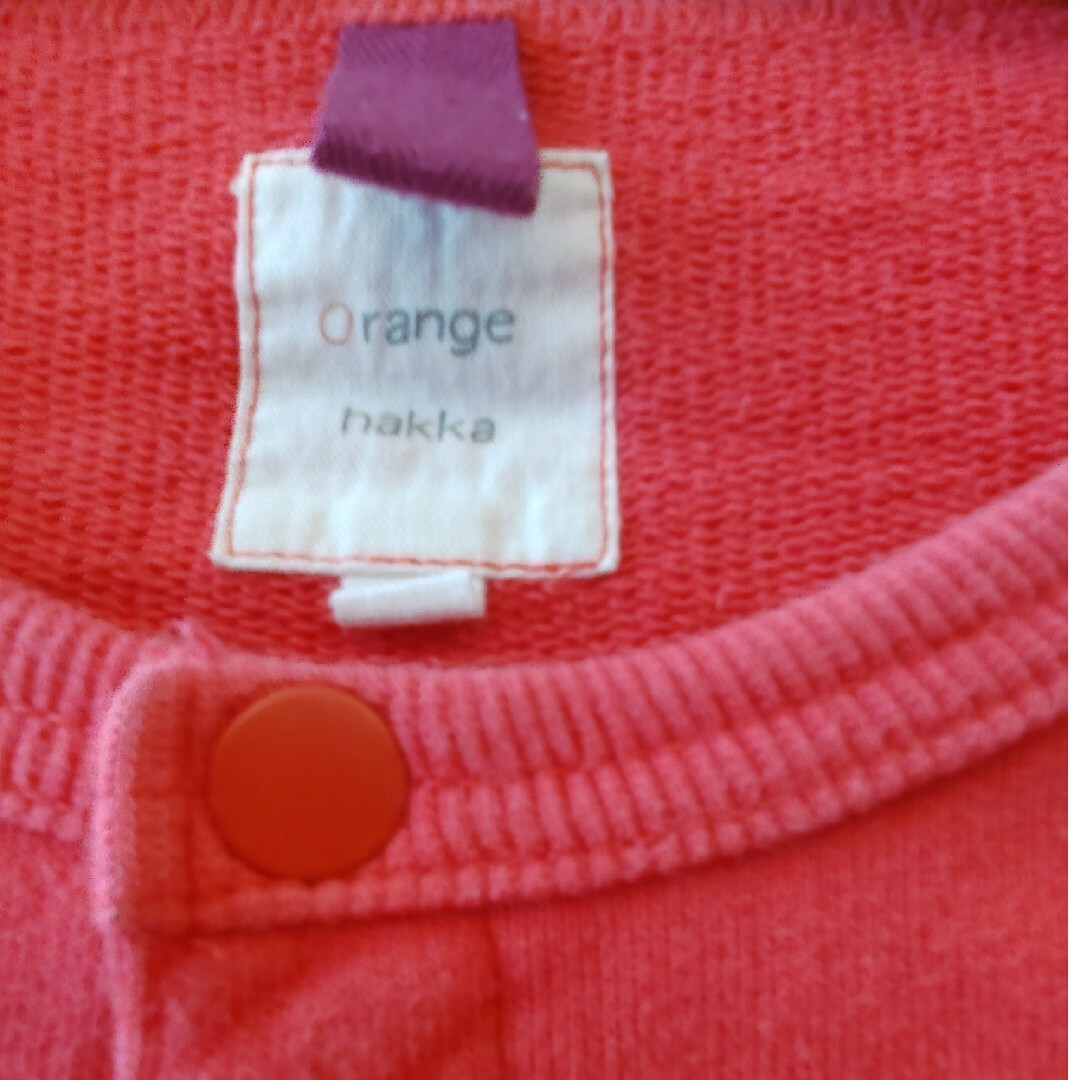 Orange hakka(オレンジハッカ)のオレンジハッカ　orangehakka　カーディガン　130　星　ピンク キッズ/ベビー/マタニティのキッズ服女の子用(90cm~)(ジャケット/上着)の商品写真