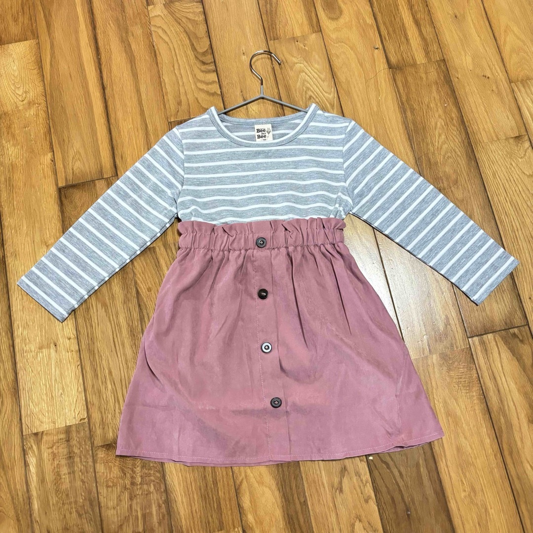 ドッキングワンピース　　100 キッズ/ベビー/マタニティのキッズ服女の子用(90cm~)(ワンピース)の商品写真