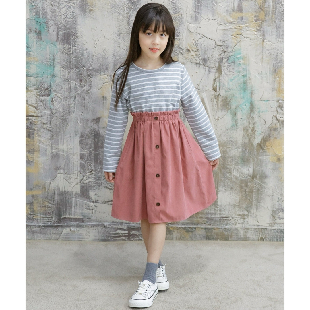 ドッキングワンピース　　100 キッズ/ベビー/マタニティのキッズ服女の子用(90cm~)(ワンピース)の商品写真