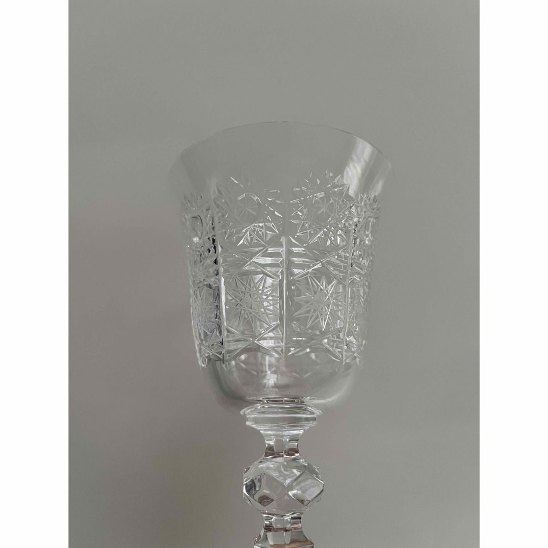 BOHEMIA Cristal(ボヘミア クリスタル)のボヘミア　ワイングラス　2つ インテリア/住まい/日用品のキッチン/食器(グラス/カップ)の商品写真