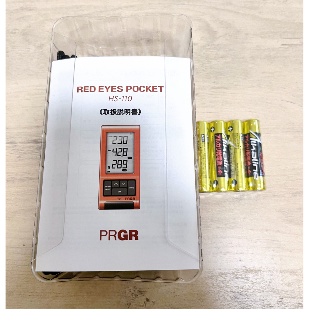 PRGR(プロギア)のプロギア red eyes pocket hs-110 ヘッドスピード測定器 スポーツ/アウトドアのゴルフ(その他)の商品写真