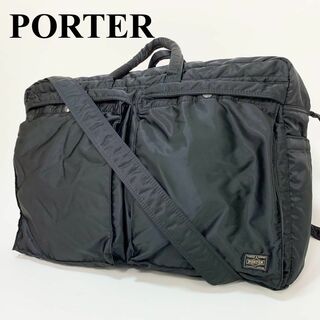 PORTER - ②ポーター　ボストンバッグ タンカー 2waý　ブラック　大容量　旅行　出張