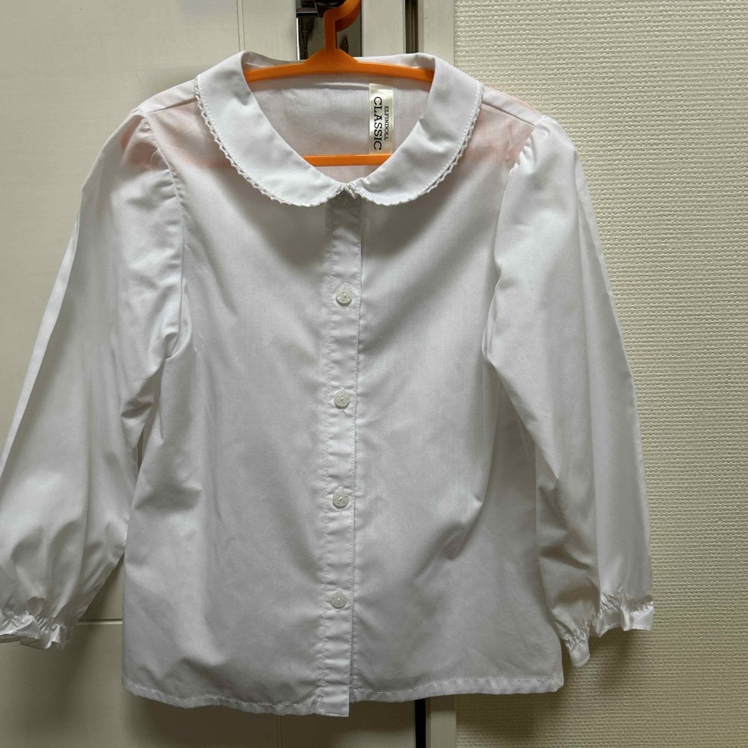西松屋 - ホワイト 丸襟ブラウス110の通販 by jurijuri8998's