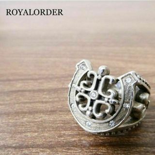 ROYALORDER - 良品 ロイヤルオーダー SV925 ストーン ホースシュー リング 指輪 18号