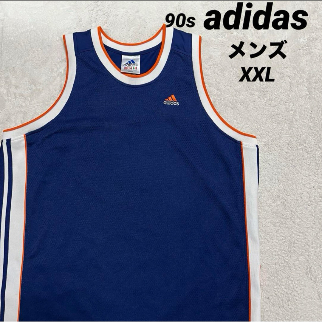 adidas(アディダス)の90s adidas アディダス  ゲームシャツ   メッシュ　メンズ XXL  メンズのトップス(タンクトップ)の商品写真