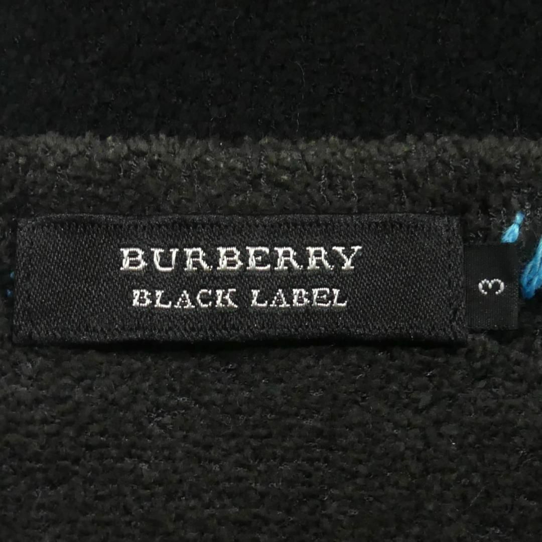 BURBERRY BLACK LABEL(バーバリーブラックレーベル)の廃盤 バーバリーブラックレーベル セーター ニット L グレー 刺繍 TJ865 メンズのトップス(ニット/セーター)の商品写真
