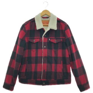 リーバイス(Levi's)の▼▼LEVI'S リーバイス メンズ ボアジャケット 赤チェック Lサイズ(その他)