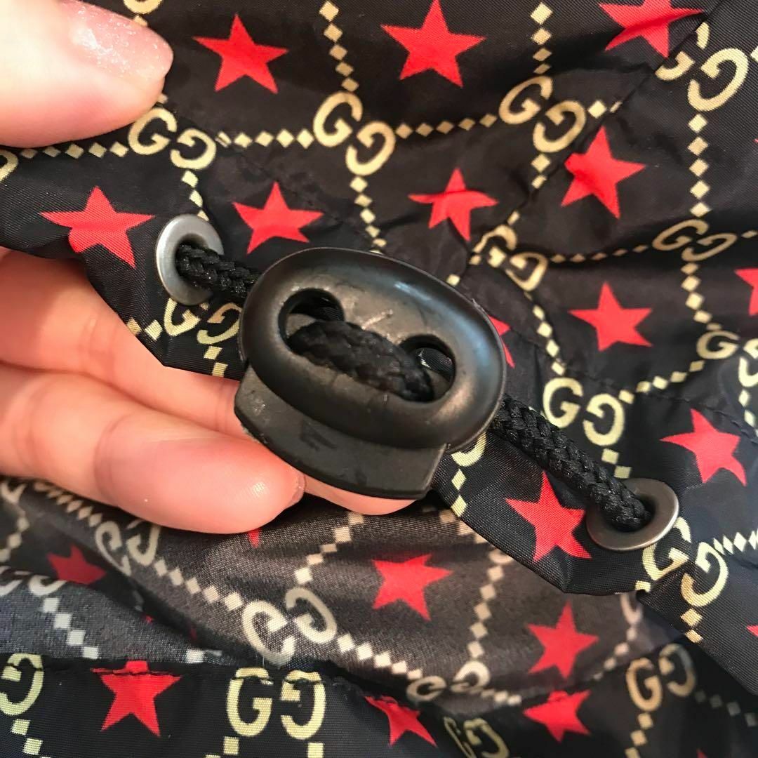 Gucci(グッチ)の☆美品☆GUCCI　ナイロンコート　GG　スター　ジャケット　アウター　メンズ メンズのジャケット/アウター(ナイロンジャケット)の商品写真