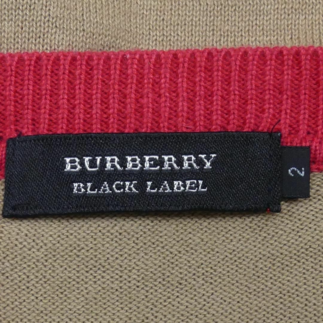 BURBERRY BLACK LABEL(バーバリーブラックレーベル)のバーバリーブラックレーベル 廃盤 カーディガン ニット M セーター TJ871 メンズのトップス(カーディガン)の商品写真