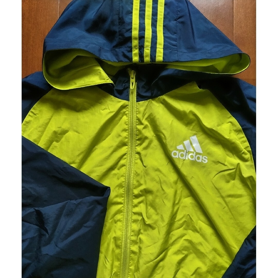 adidas(アディダス)のキッズadidasウインドブレーカー（160cm） キッズ/ベビー/マタニティのキッズ服男の子用(90cm~)(ジャケット/上着)の商品写真