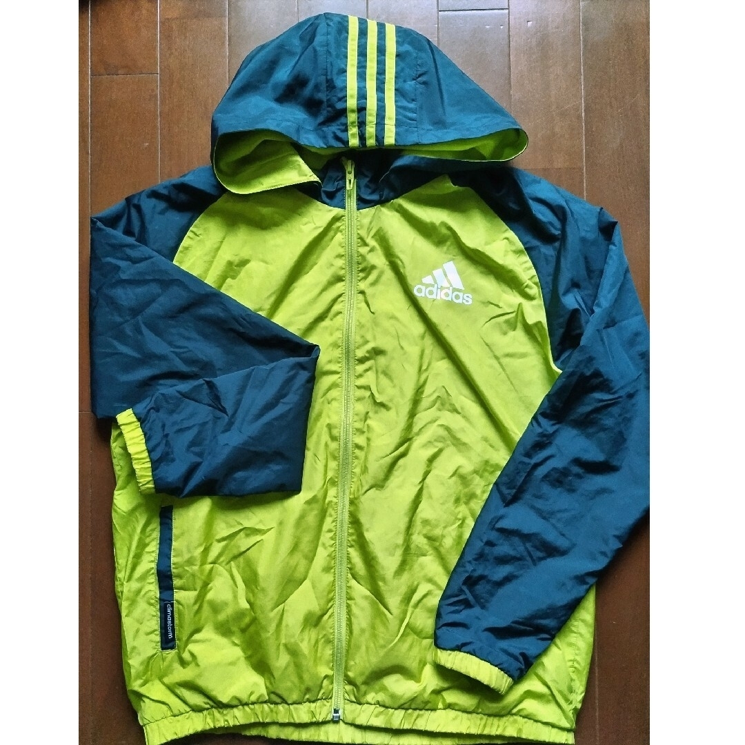 adidas(アディダス)のキッズadidasウインドブレーカー（160cm） キッズ/ベビー/マタニティのキッズ服男の子用(90cm~)(ジャケット/上着)の商品写真