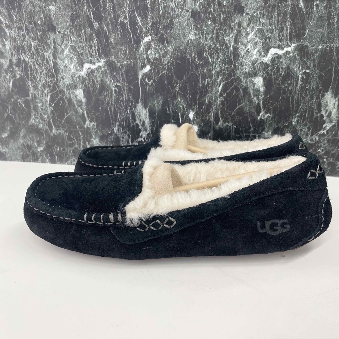 UGG(アグ)のUGG ANSLEY スリッポン 7 24cm ブラック レディースの靴/シューズ(スリッポン/モカシン)の商品写真