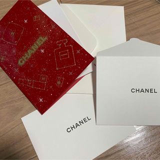 シャネル(CHANEL)のCHANEL シャネル メッセージカード 封筒 2種セット(ノベルティグッズ)